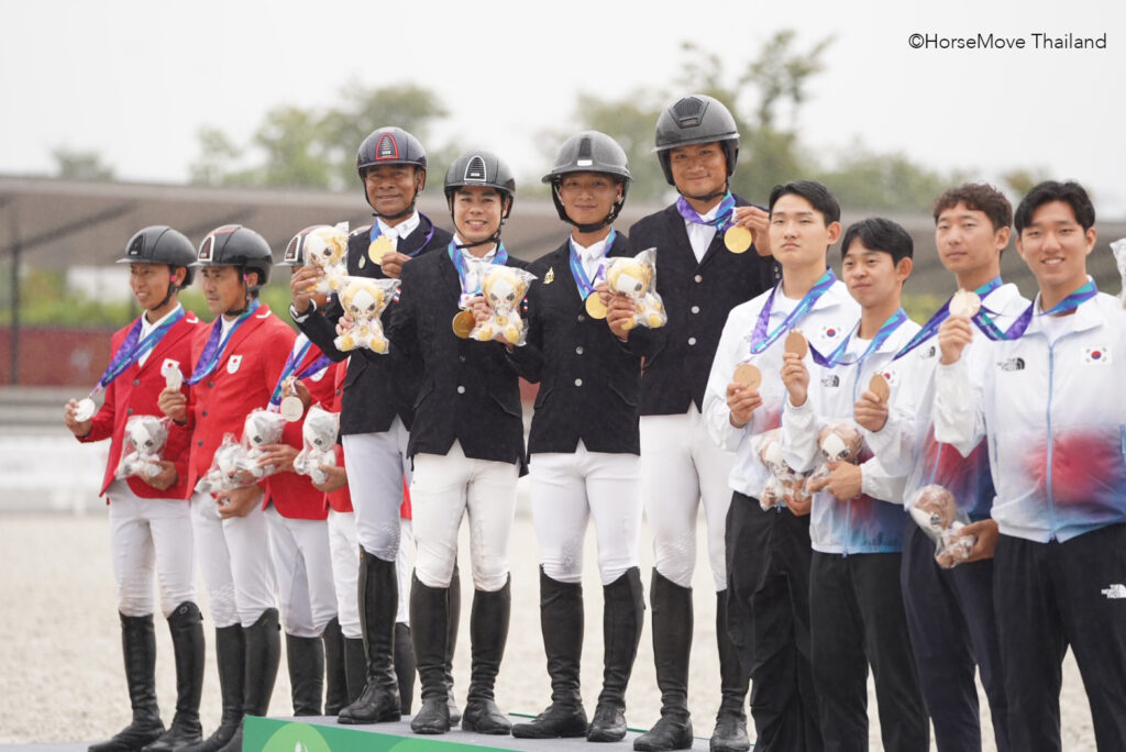 ทัพอีเวนติ้งไทยคว้าเหรียญทองประเภททีม“วรปรัชญ์ กับม้า B.Grimm Uster de Chanay” เหรียญเงินบุคคล เอเชียนเกมส์ ครั้งที่ 20