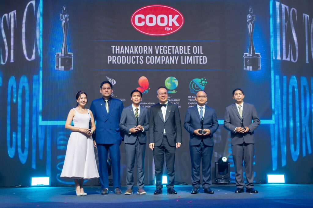 “น้ำมันพืชกุ๊ก” คว้ารางวัลใหญ่ 4 สาขาจาก HR Asia Awards 2026 สะท้อนความมุ่งมั่นในการดูแลพนักงานและขับเคลื่อนองค์กรสู่ความยั่งยืน